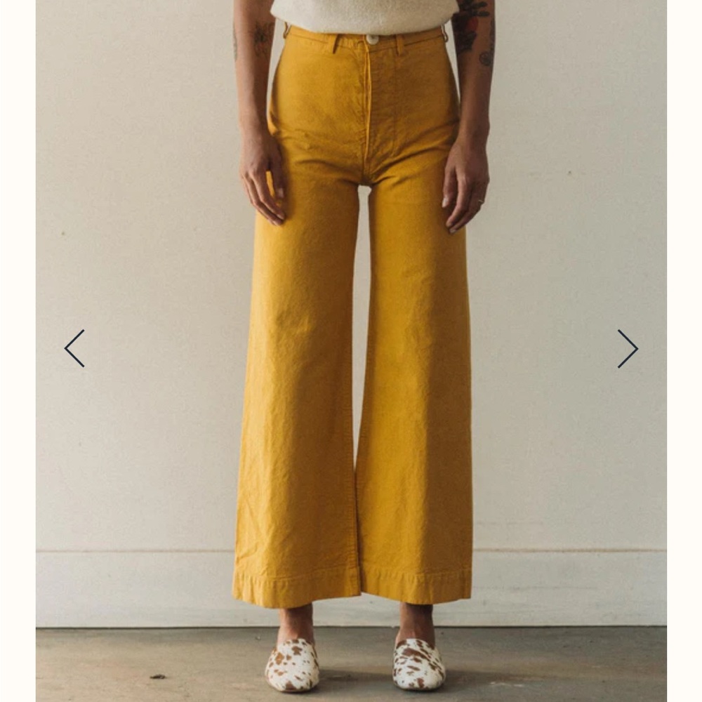 Jesse Kamm sailor pants in sunflower